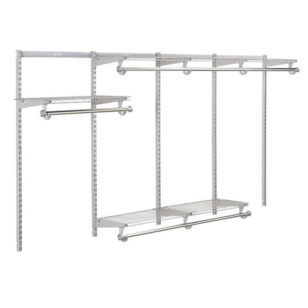 Rubbermaid Configurations Custom Closet Organizer 4'-8' Kit - Titanium
