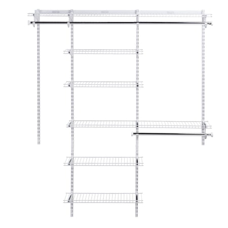Rubbermaid Configurations Deluxe 3-6 foot Closet Kit White