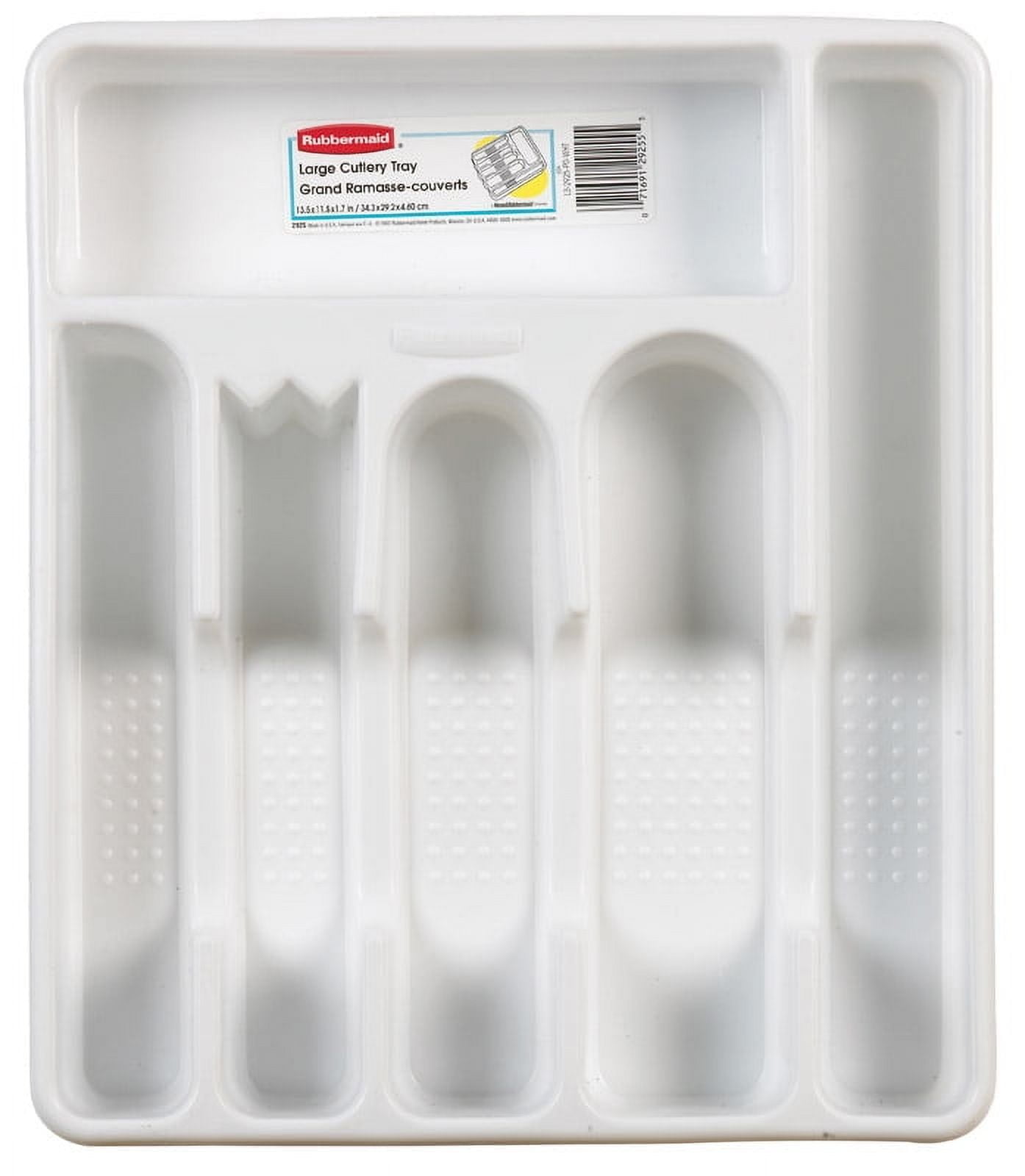Rubbermaid Cutlery Tray Large White