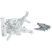 Rubbermaid Direct Mount Back Clips, White, 6 Count