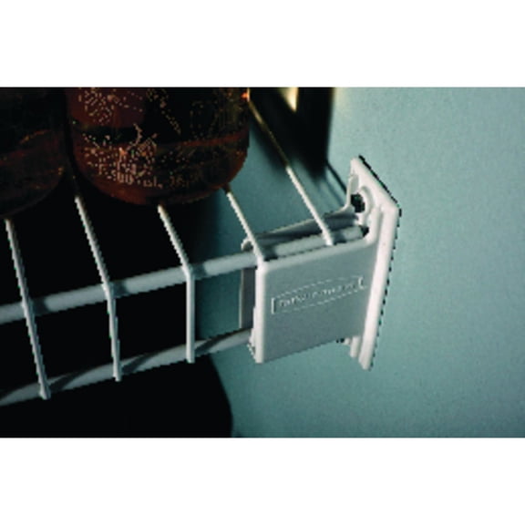 Rubbermaid Direct Mount Non-Adjustable Closet System Closet Organizer Tool White 25-count