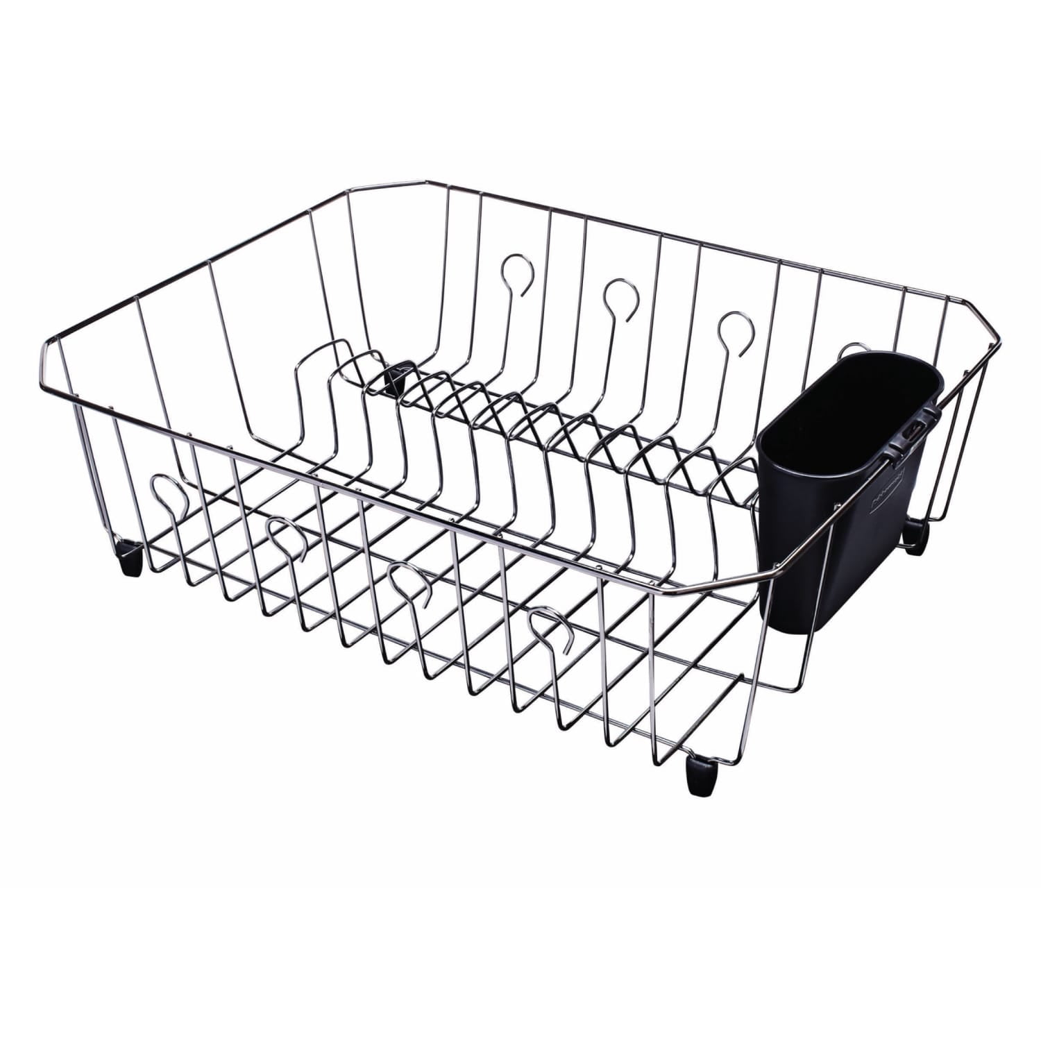 Rubbermaid Wire Dish Drainer, Large, Black Chrome