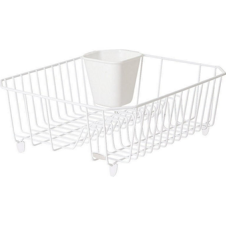 Rubbermaid Dish Drainer Small 14.31 in L x 12.49 in W x 5.39 in H Steel White