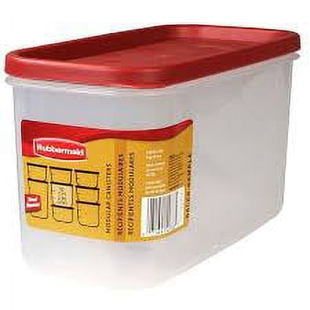 Rubbermaid Home 3920-RD-WHT 10 Cup Durable Canister: Covered Storage 1 to 2  Liters, 34 to 68 Ounces (071691428831-1)