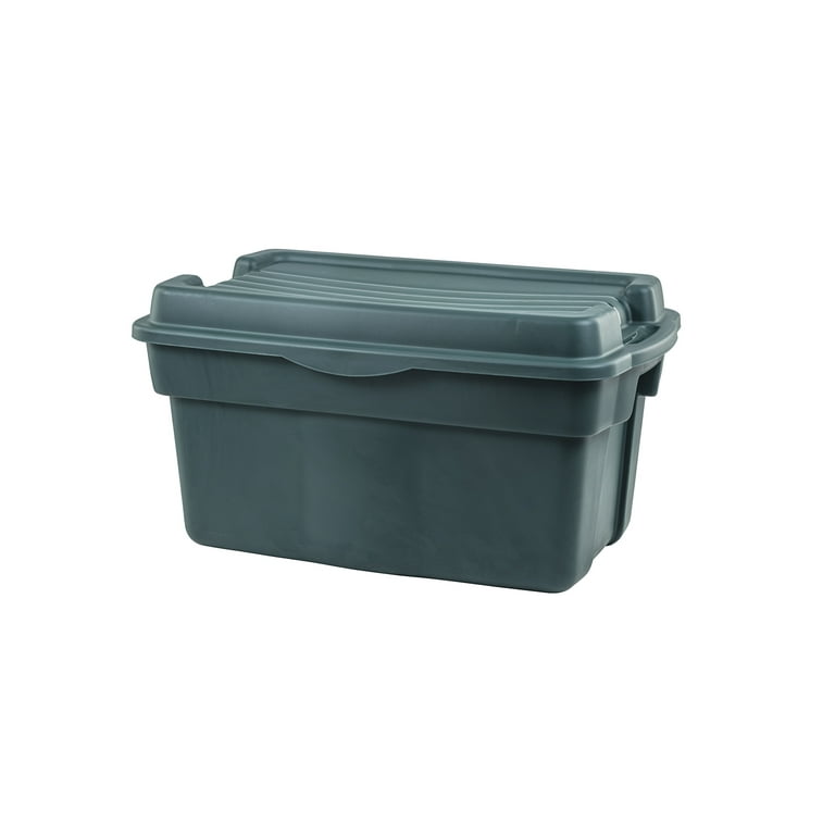 Rubbermaid Roughneck Tote 3 Gallon Storage Container, Black/Cool