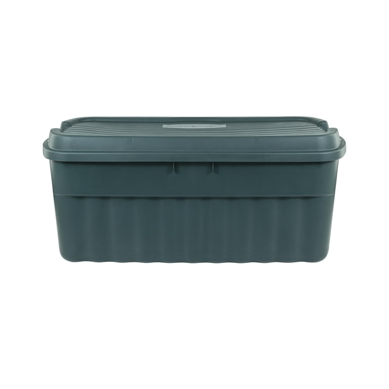 Rubbermaid ECOSense 54 Gal Recycled Plastic Storage Tote w/ Lid 2 Pack