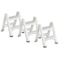 thumbnail image 1 of Rubbermaid EZ Step 2 Step Folding Step Stool with Foot Pads, White (3 Pack), 1 of 9