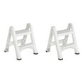 thumbnail image 1 of Rubbermaid EZ Two Step Durable Folding Plastic Ladder Step Stool, White (2 Pack), 1 of 5