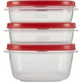 thumbnail image 1 of Rubbermaid Easy Find Lid 3 Cup & 5 Cup Plastic Food Storage Containers, Set of 3, 1 of 4