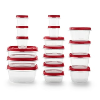 Rubbermaid Easy Find Lids Food Storage Container, 5 Cup, Racer Red 1777087