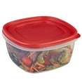 thumbnail image 1 of Rubbermaid Easy Find Lid Square 14-Cup Food Storage Container, Red (Pack of 2), 1 of 1