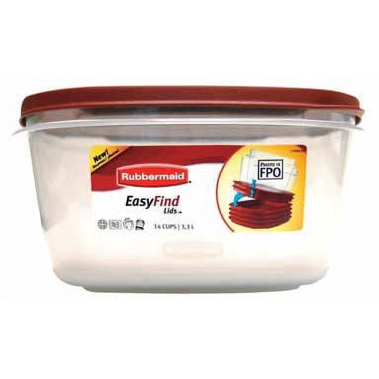 Rubbermaid Easy Find Lids 14-cup Square Containers, Food Storage Container  Sets