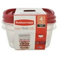thumbnail image 1 of Rubbermaid Easy Find Lids 5-Cup Food Storage and Organization Containers and Lids, 2-Pack, Racer Red,, 1 of 2