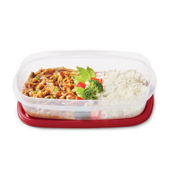 Rubbermaid EasyFindLids Meal Prep Containers, One Compartment, 5.5 Cup, 5 Pack