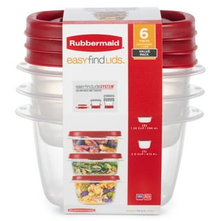Utensilux Rubbermaid Premier, 3 Cup Premier Flex & Seal Food Storage Set, 3  Tritan Containers, 3 Grey Flex and Seal Lids, 6 Piece Bundle Set Bundle