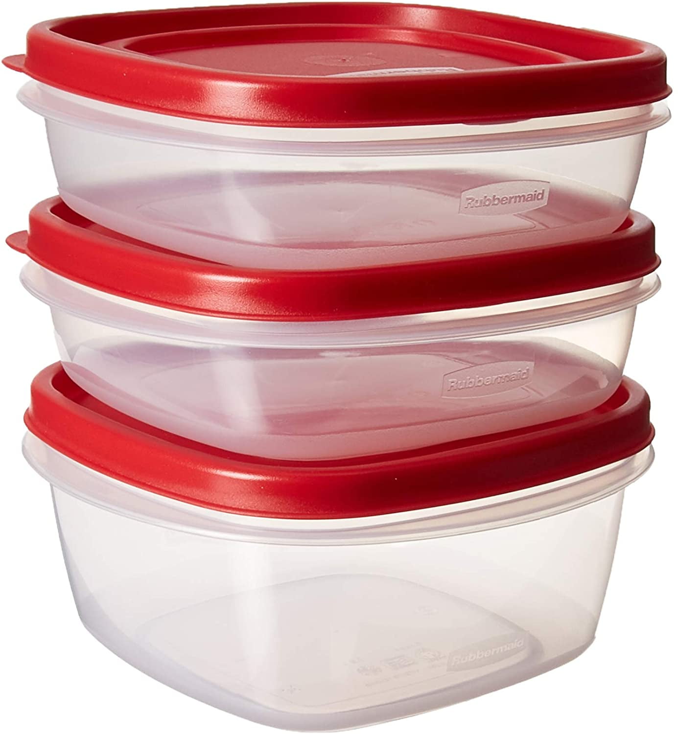 Rubbermaid Easy Find Lids Food Storage Containers – Red – 6-Piece Set