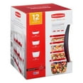 thumbnail image 1 of Rubbermaid, Easy Find Lids, Food Storage Containers with Vends, VP LG EFL VENT 12PC, Red, 1 of 3