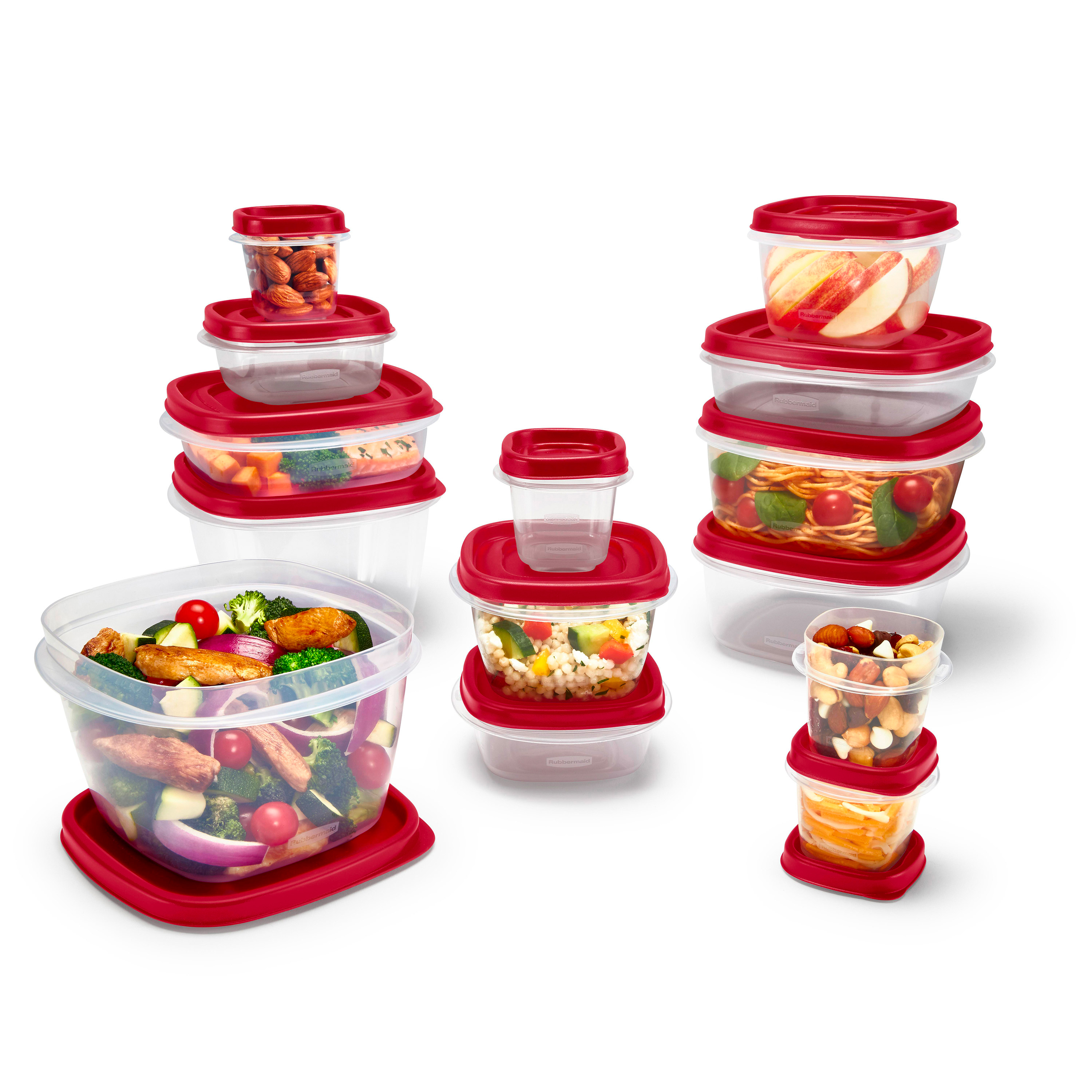 Rubbermaid, Easy Find Lids, Food Storage Containers with Vented Lids, 28-Piece Set - image 1 of 12