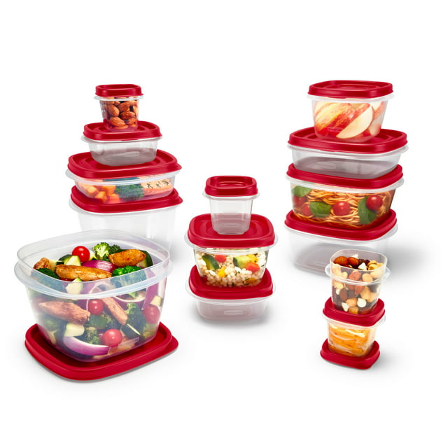 Rubbermaid, Easy Find Lids, Food Storage Containers with Vented Lids, 28-Piece Set