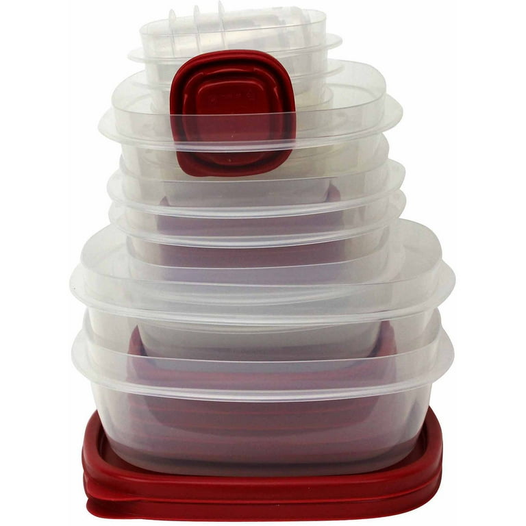 Rubbermaid glass easy find lids 14セット Amazon.com: Rubbermaid Easy Find Lids Glass Food Storage and