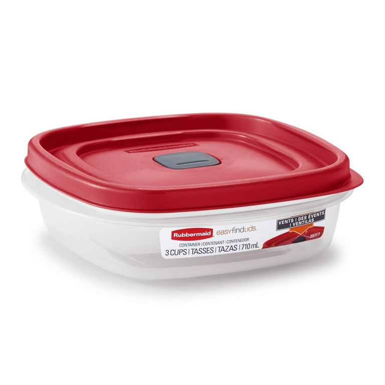 Rubbermaid 6pc Food Storage Container Set (3 Containers, 3 Lids