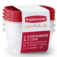 thumbnail interactive-video image 1 of Rubbermaid Easy Find Vented Lid Food Storage Containers, 6-Piece Set, 1 of 4