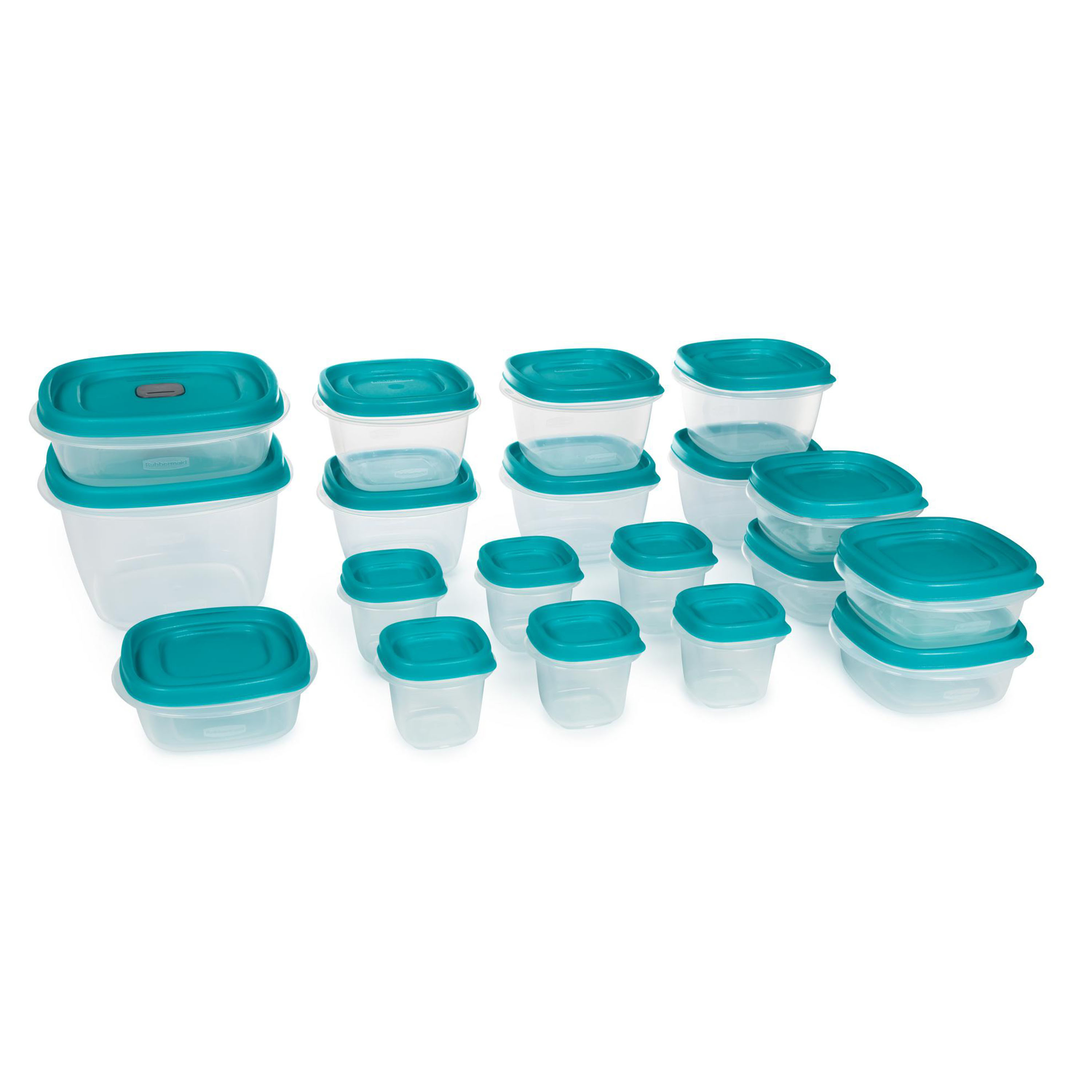 Rubbermaid Easy Find Vented Lids Food Storage Containers, 38-Piece Set, Teal - image 1 of 7