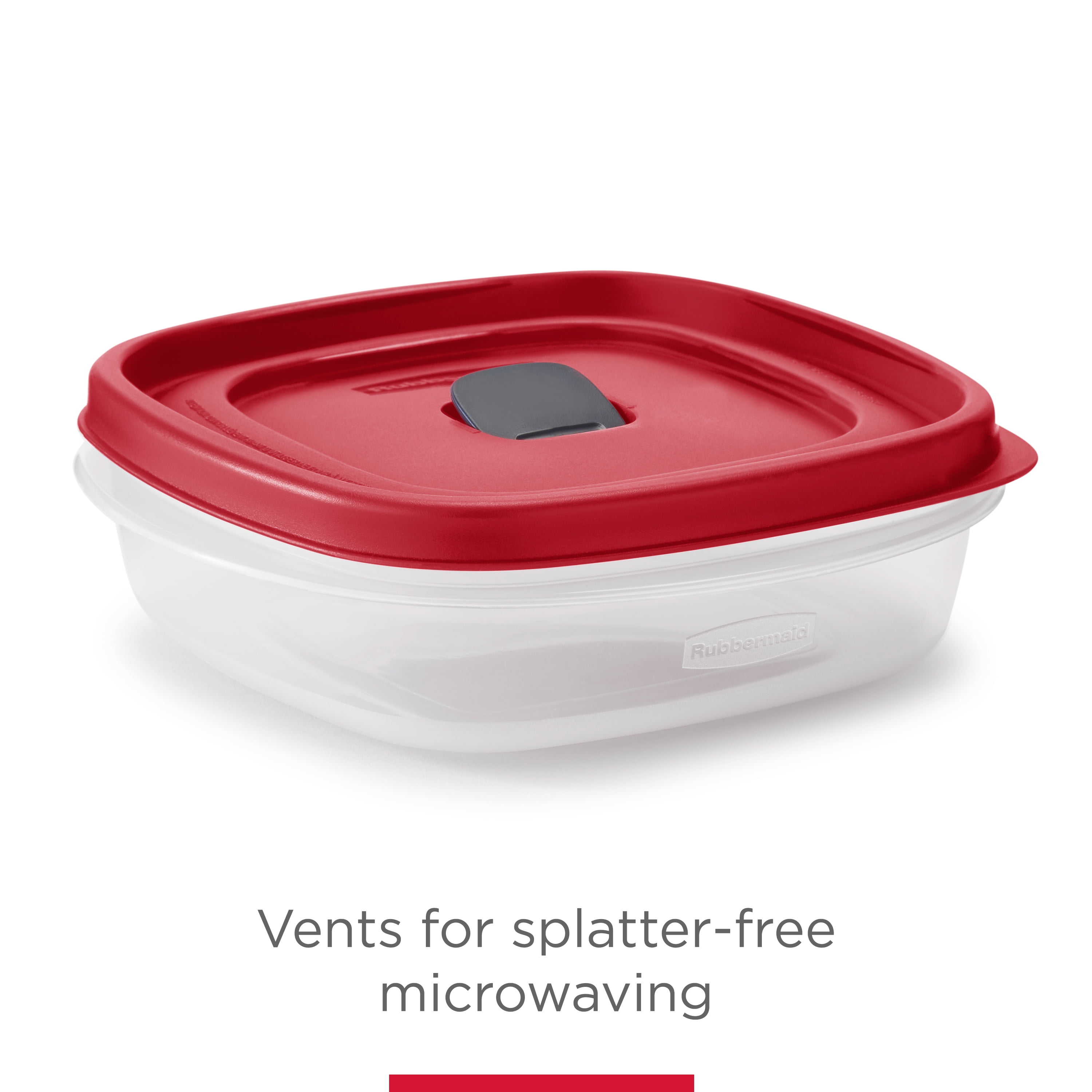 Rubbermaid® Easy Find Lids with Vents Containers and Lids Set - Racer  Red/Clear, 18 pc - Gerbes Super Markets