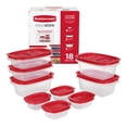 thumbnail image 1 of Rubbermaid EasyStore Medium Rectangle Containers, 18-Piece Set, Food Storage Containers, Food Storage Containers with Lids, 1 of 8