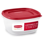 Rubbermaid EasyFindLid, 14 Cup, Square Plastic Food Storage Container