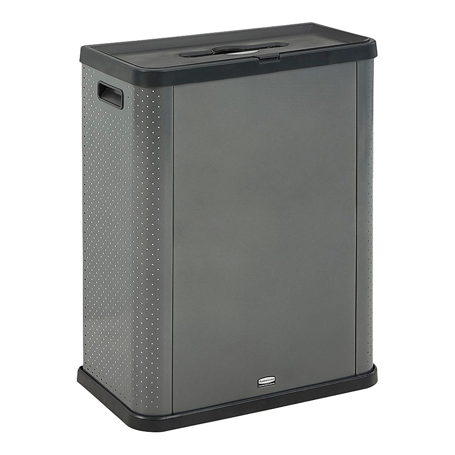 Rubbermaid Elevate Metal Waste Container 23 Gallon Dark Pearl Gray (2136962)