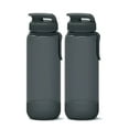 thumbnail image 1 of Rubbermaid Essentials BPA Free 33.3 Oz Gray Plastic Water Bottle with Chug And Sip Lid 2 Pack, 1 of 2