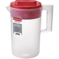 thumbnail image 1 of Rubbermaid FBA_3063R1WHT 1 Gal. Red Lid Pitcher, 1, 1 of 1