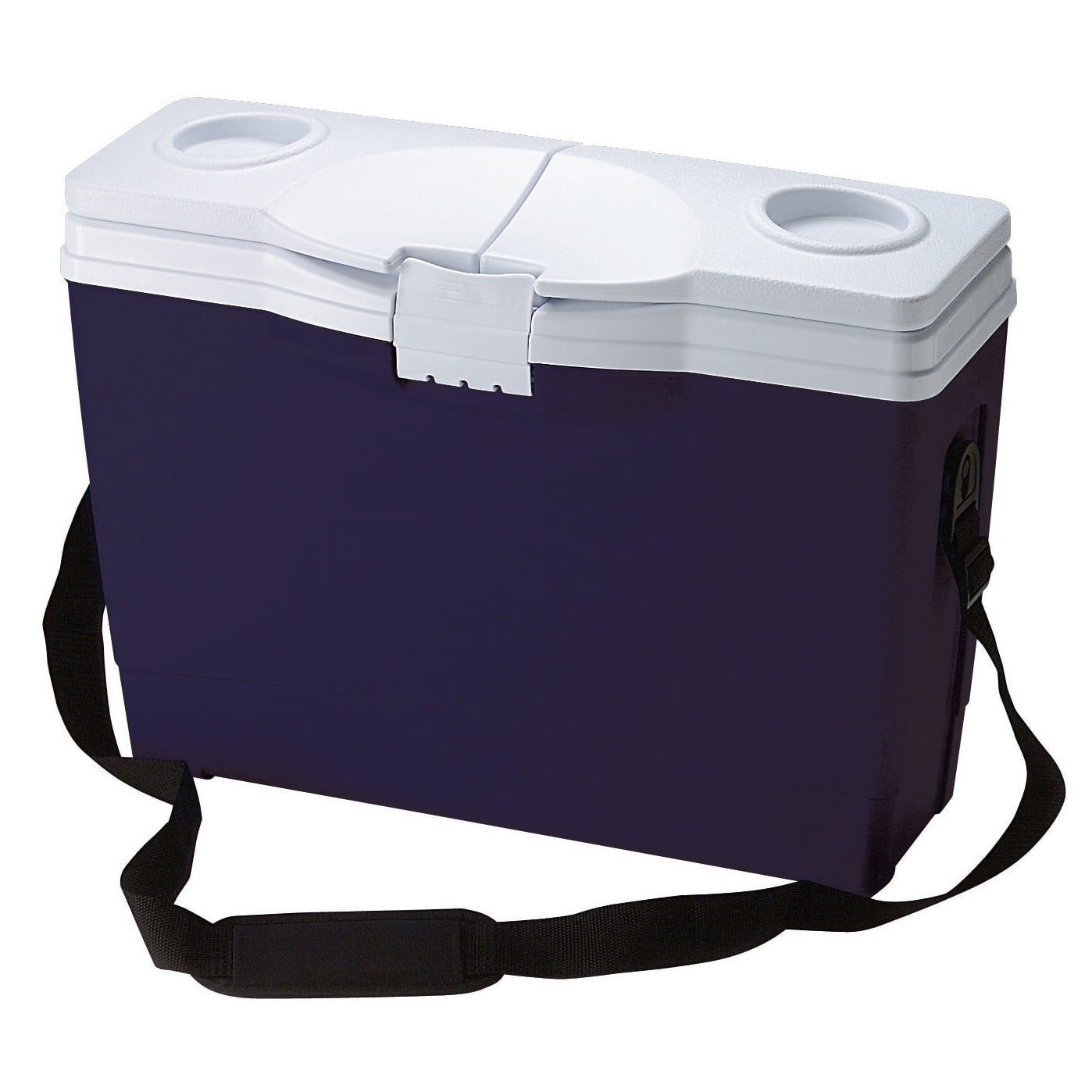 Rubbermaid 24 qt. Hard Sided Ice Chest Cooler, Red and White 