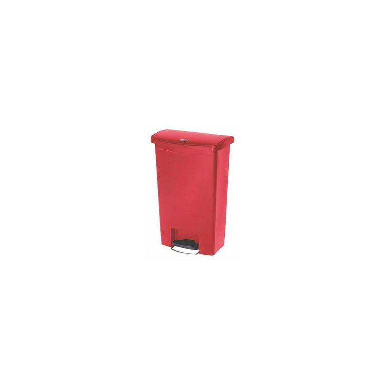 Streamline Resin Step-On Container, Front Step Style, 13 gal, Polyethylene, Red Streamline Resin Step-On Container, Front Step Style, 13 gal, Polyethylene, Red