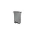 thumbnail image 1 of Rubbermaid - FG1883602 - Slim Jim Resin Step-On Container, Front Step Style, 13 gal, Gray, 1 of 10