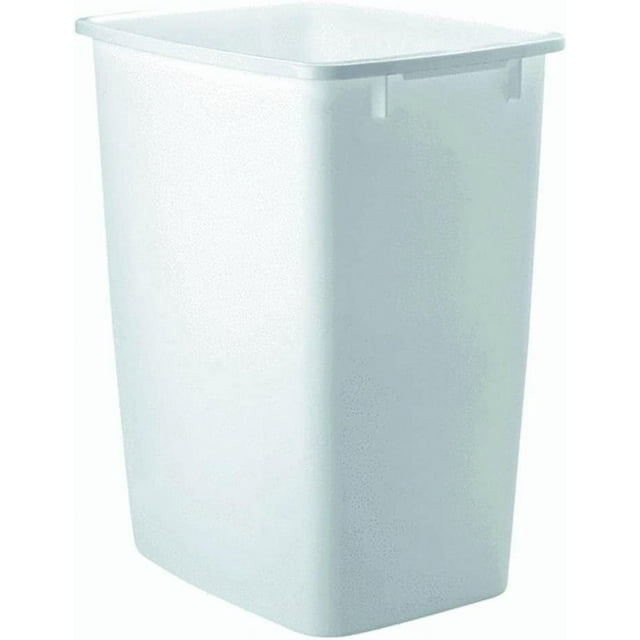 Rubbermaid FG2806TPWHT Waste Basket, 36 qt Capacity, Rectangular