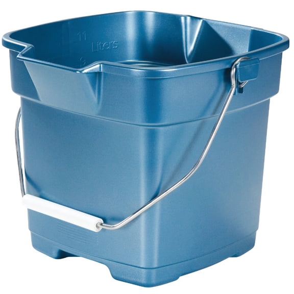 Rubbermaid FG296400ROYBL 12 Qt Royal Blue Plastic Roughneck Bucket