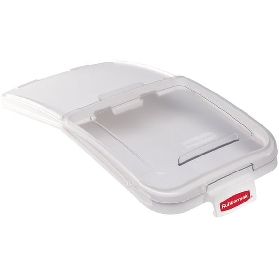 Rubbermaid 9F78 Ingredient Bin Systems constructed of durable industrial grade plastic. Sliding bin lid with 32 oz. scoop. Fits 3602-88. Assists in complying with FDA Food Code 3-304.12.