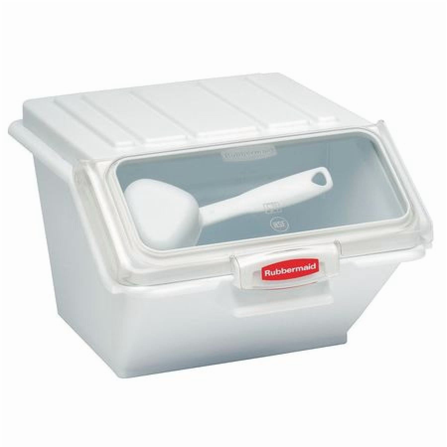 White/Clear Safety Storage Bin, -, FG9G6000WHT, Rubbermaid