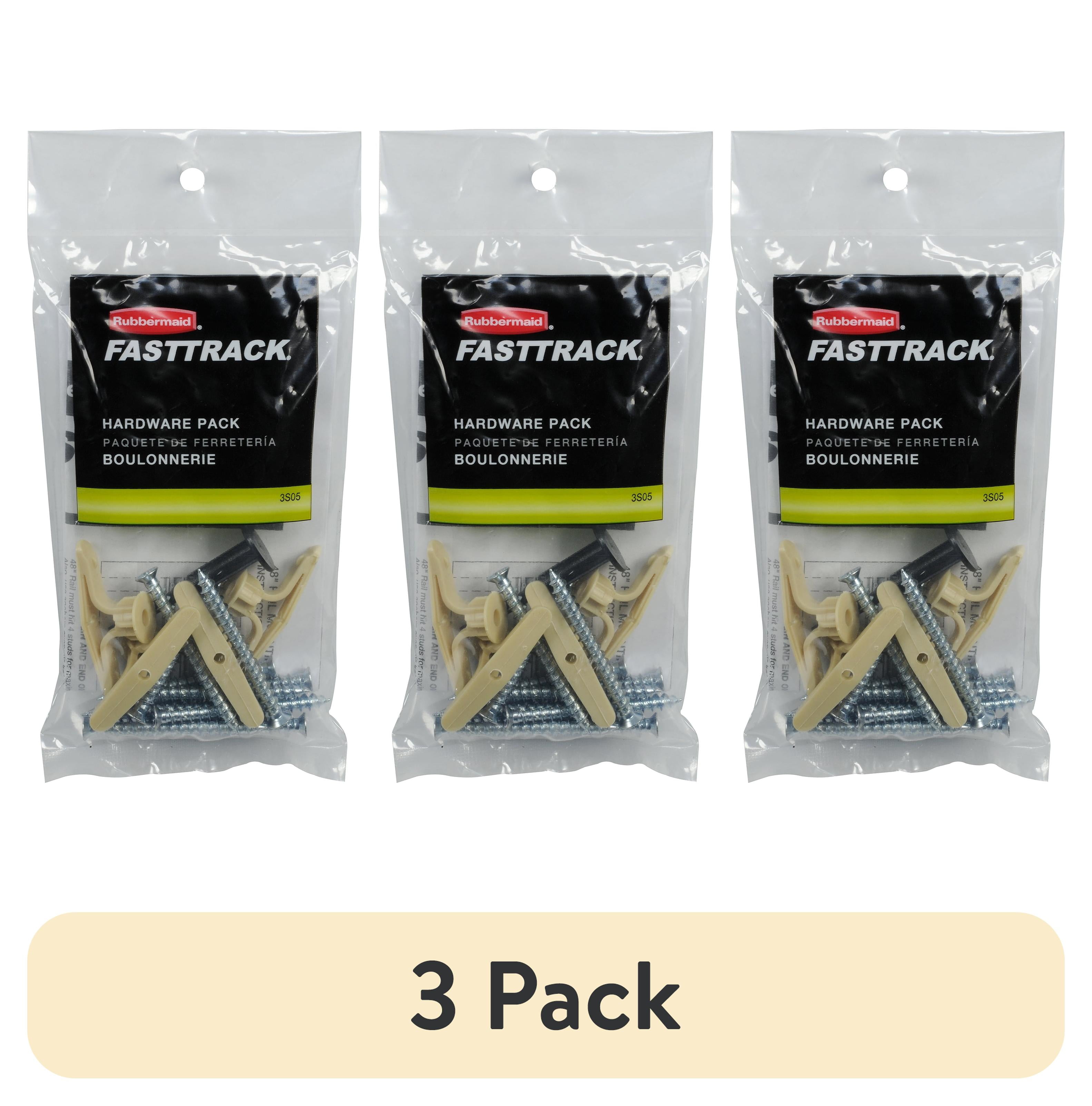 Silver Metal FastTrack Rail Installation Hardware Pack