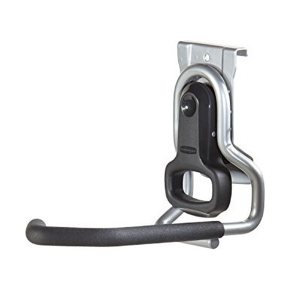 Rubbermaid FastTrack Garage Organization System, Vertical Bike Hook, Bike Storage, Holds up to 50 Pounds, Wall Mount and Heavy Duty Garage Hanger