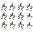 thumbnail image 1 of Rubbermaid FastTrack Wall S Hook 2 Handle Tool Storage Organizer Rack (12 Pack), 1 of 9