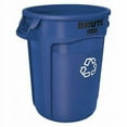 thumbnail image 1 of Rubbermaid Fg263273blue 32 Gal Round Polyethylene Recycling Bin , Blue, 1 of 1