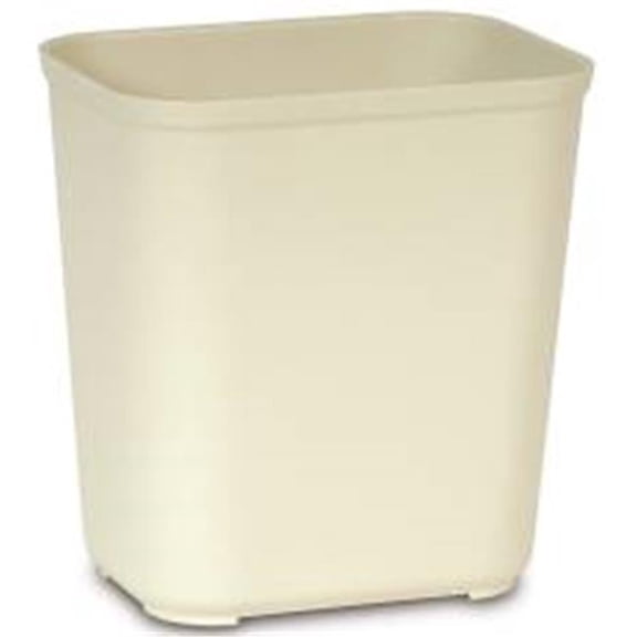 Rubbermaid Fire Resistant Wastebasket 28 Quart Beige