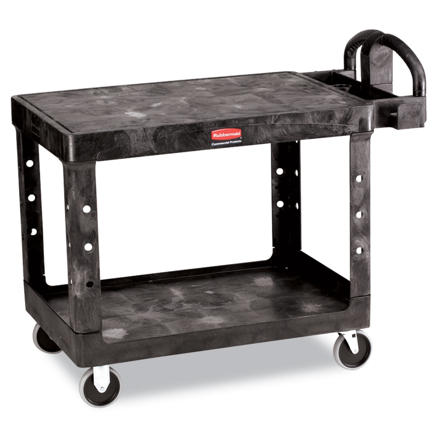 Rubbermaid® Black Utility Cart with Pneumatic Wheels - 54 x 25 x
