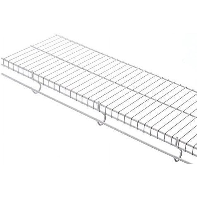 Rubbermaid FreeSliding Wire Shelf, White, Adjustable Shelving with FreeSlide Design for Closet