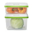 thumbnail image 1 of Rubbermaid FreshWorks Clear Plastic Elevated Base Food Storage Jar & Container (4 Count), 1 of 5