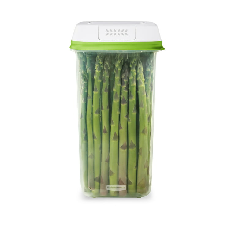 Rubbermaid FreshWorks Saver, Medium Produce Storage Container, 7.2-Cup,  Clear