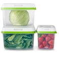 thumbnail image 1 of Rubbermaid FreshWorks Produce Saver, 6 Piece set of Medium and Large Storage Containers, 1 of 6